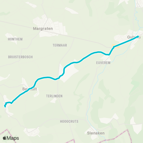 Arriva Mheer via Banholt - Gulpen map