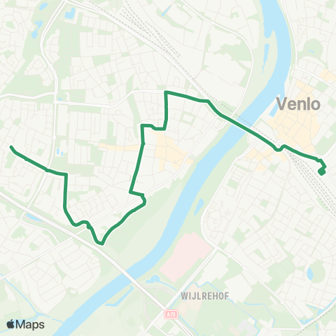 Arriva Blerick Vossener - Venlo Station map
