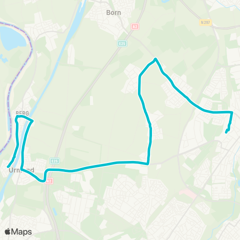 Arriva Urmond via Berg a / d Maas - Sittard map