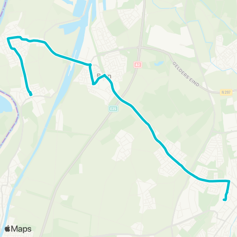 Arriva Sittard via Born - Obbicht map