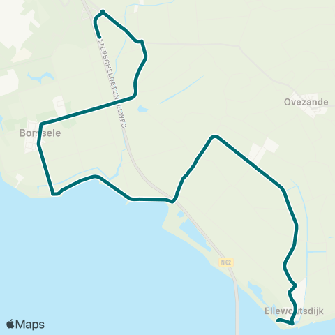 Connexxion 's Heerenhoek - Ellewoutsdijk map
