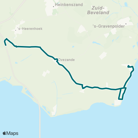 Connexxion 's Heerenhoek - Hoedekenskerke map