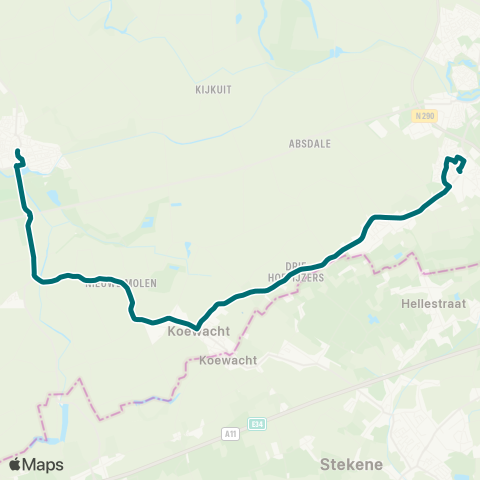 Connexxion Axel - St.Jansteen map