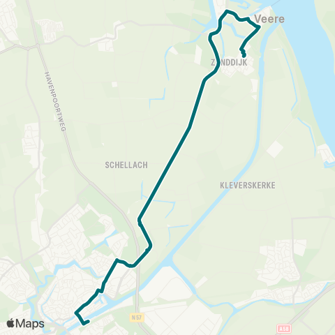 Connexxion Middelburg - Veere map