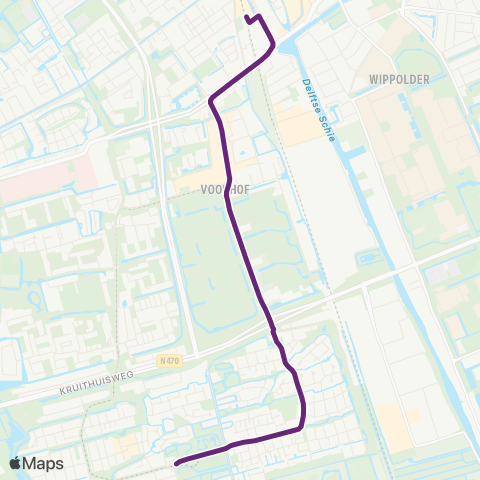 EBS Station Delft - Tanthof map