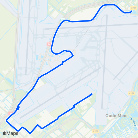 Connexxion (Knooppunt Noord) - P30 - Schiphol Anchoragelaan map