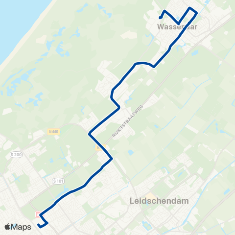 EBS Den Haag Centraal - Wassenaar map