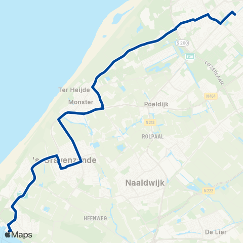 EBS Den Haag Leyenburg - Hoek van Holland map