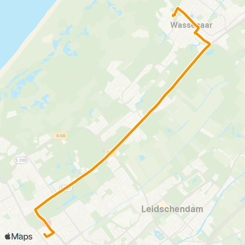 EBS Den Haag Centraal - Duinrell map
