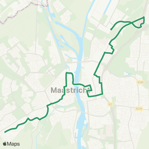 Arriva Wolder via Koningsplein - Nazareth / P+R Noord map