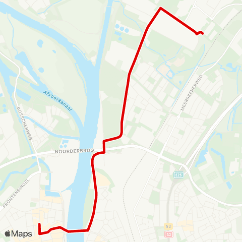 Arriva Maastricht Noord - Maastricht Markt map