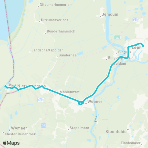 Arriva Weener - Leer map
