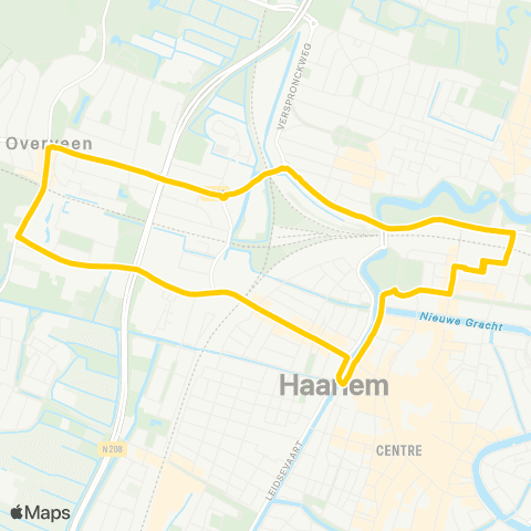 Connexxion Haarlem Station - NOVA College - Hogeschool map