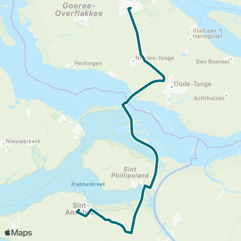 Connexxion St.Maartensdijk - Sommelsdijk map
