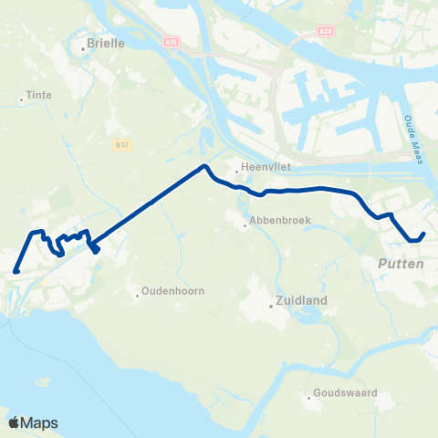EBS Hellevoetsluis - Spijkenisse map
