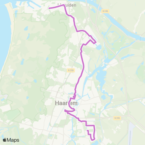 Connexxion Haarlem Schalkwijk - IJmuiden Rotonde Stadspark map