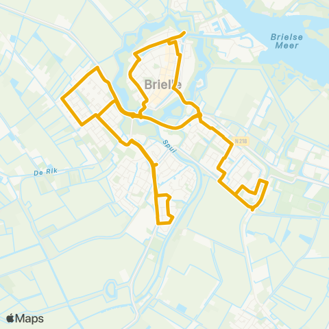 EBS Rugge via Vierpolders - Rugge map