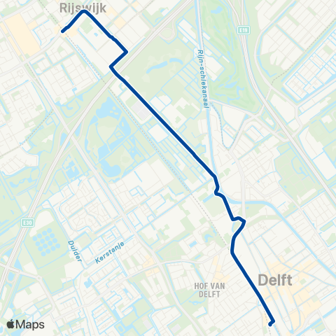 EBS Rijswijk - Delft map