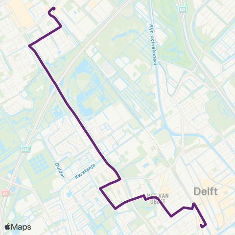 EBS Station Delft - Rijswijk map