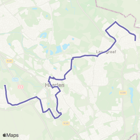 Arriva Ubach over Worms via Heerlen - Voerendaal map