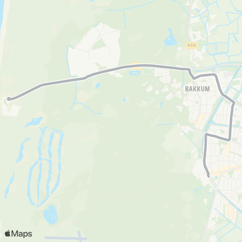 Connexxion Kustbus Castricum - Bakkum - Castricum aan Zee map