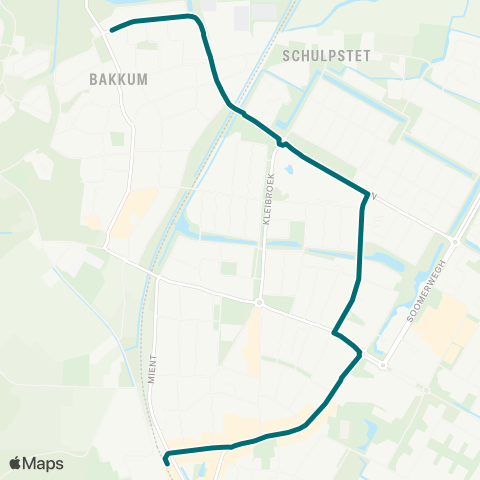 Connexxion OV-op-Maat Castricum map