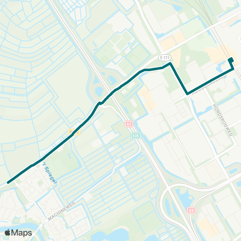 Connexxion Pendel: Ouderkerk Oost - Station Bijlmer Arena map