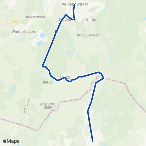 Hermes Valkenswaard - Achel map