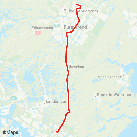 MeerPlus Amsterdam Noord - Purmerend Overwhere map