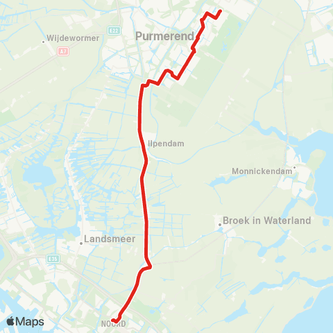 MeerPlus Amsterdam Noord - Purmerend De Purmer map