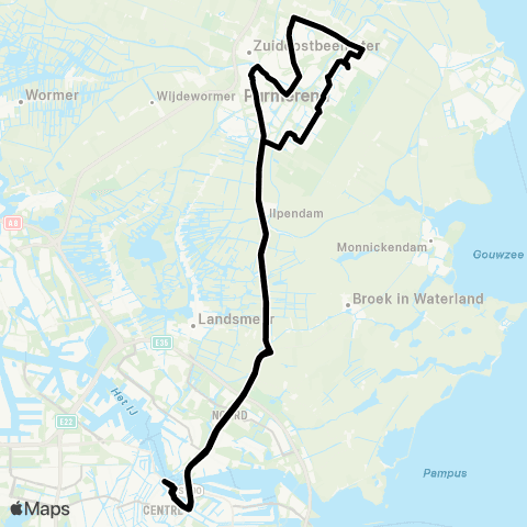MeerPlus Amsterdam Centraal - Purmerend map