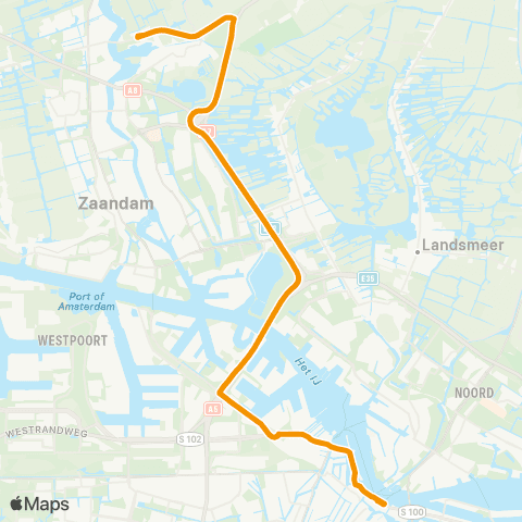 MeerPlus Amsterdam Centraal - Zaanse Schans map