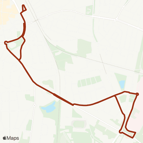 Transdev Hilversum Station - Hilversum Tergooi Ziekenhuis map