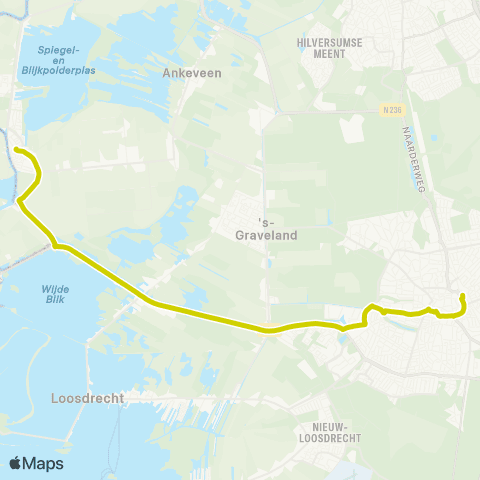 Transdev OV-op-Maat Hilversum Nederhorst den Berg / Ankeveen map