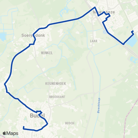 Hermes Budel - Soerendonk - Maarheeze map