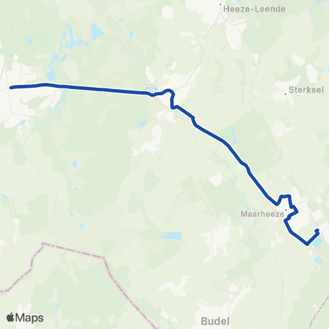 Hermes Maarheeze station - Valkenswaard map
