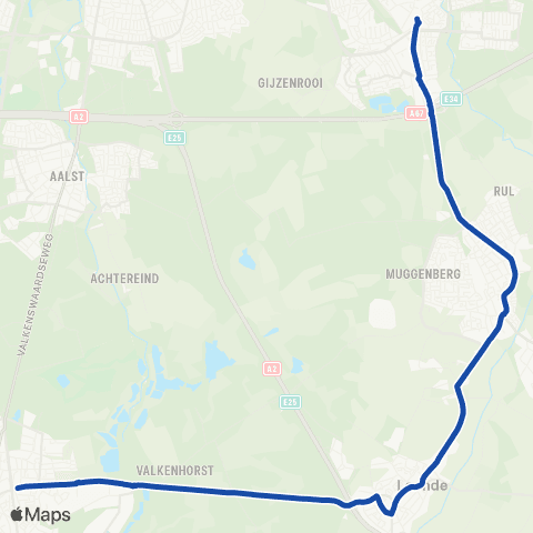 Hermes Geldrop - Heeze - Valkenswaard map