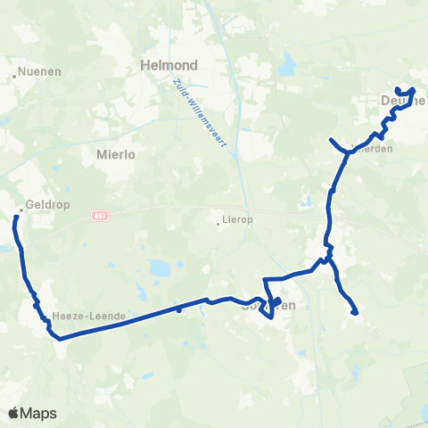 Hermes Deurne - Someren - Geldrop map