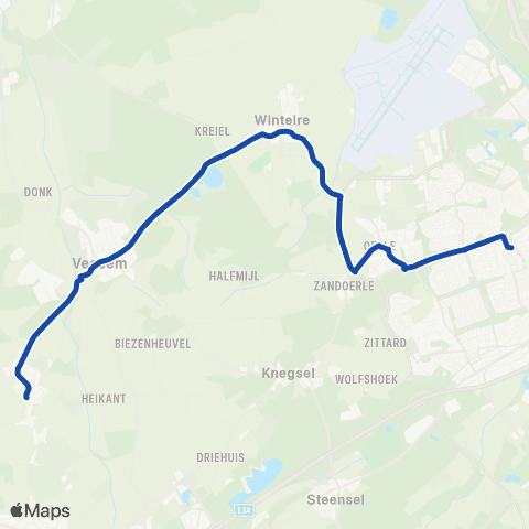 Hermes Veldhoven - Hoogeloon map