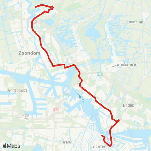 MeerPlus Amsterdam Centraal - Zaanse Schans map