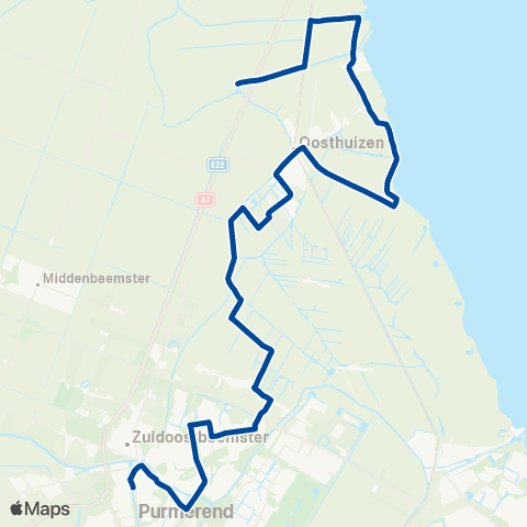 MeerPlus Purmerend via Oosthuizen - Beets map