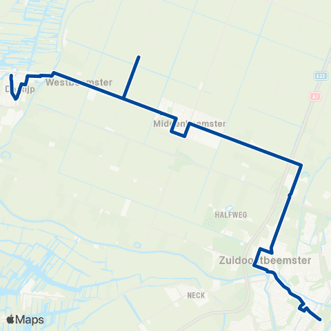 MeerPlus Purmerend via Middenbeemster - De Rijp map