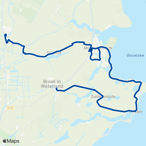 MeerPlus Ilpendam via Monnickendam - Broek in Waterland map