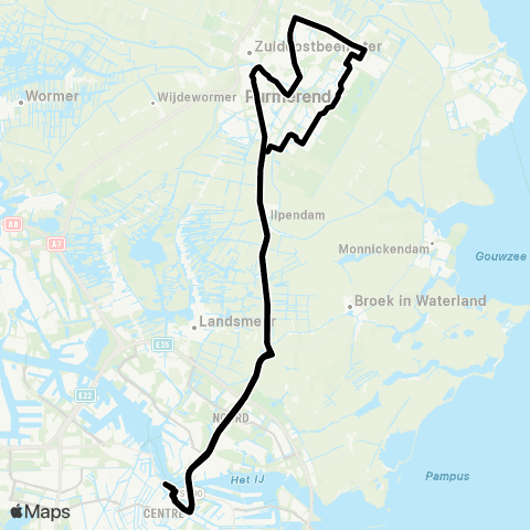 MeerPlus Amsterdam Centraal - Purmerend map