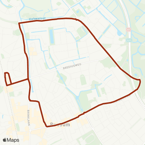 Transdev Bussum Station - Bussum Huizerweg map