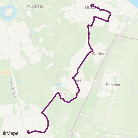 Transdev Huizen Busstation - Hilversum Station map