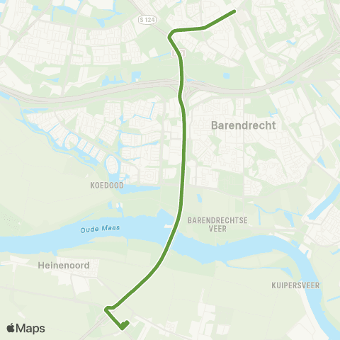 Transdev Heinenoord Busstation - Rotterdam Lombardijen map