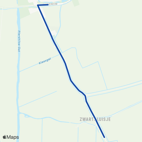 Transdev Zwartsluisje - Piershil map