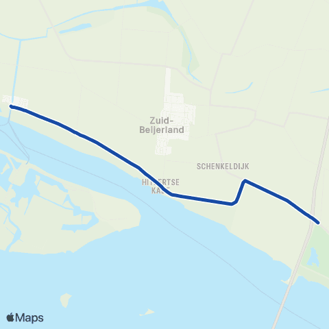 Transdev Numansdorp A29 - Nieuwendijk Tiengemeten map