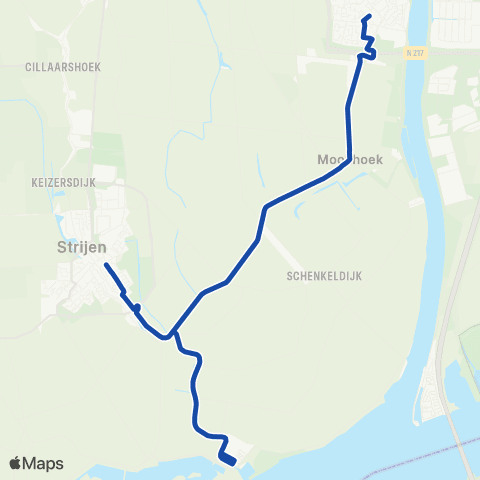 Transdev Strijen - s'-Gravendeel map